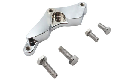 Ultima Front Caliper Bracket Left Side Chrome for Harley Davidson FXST with 11-1/2 inch Brake Discs by Ultima