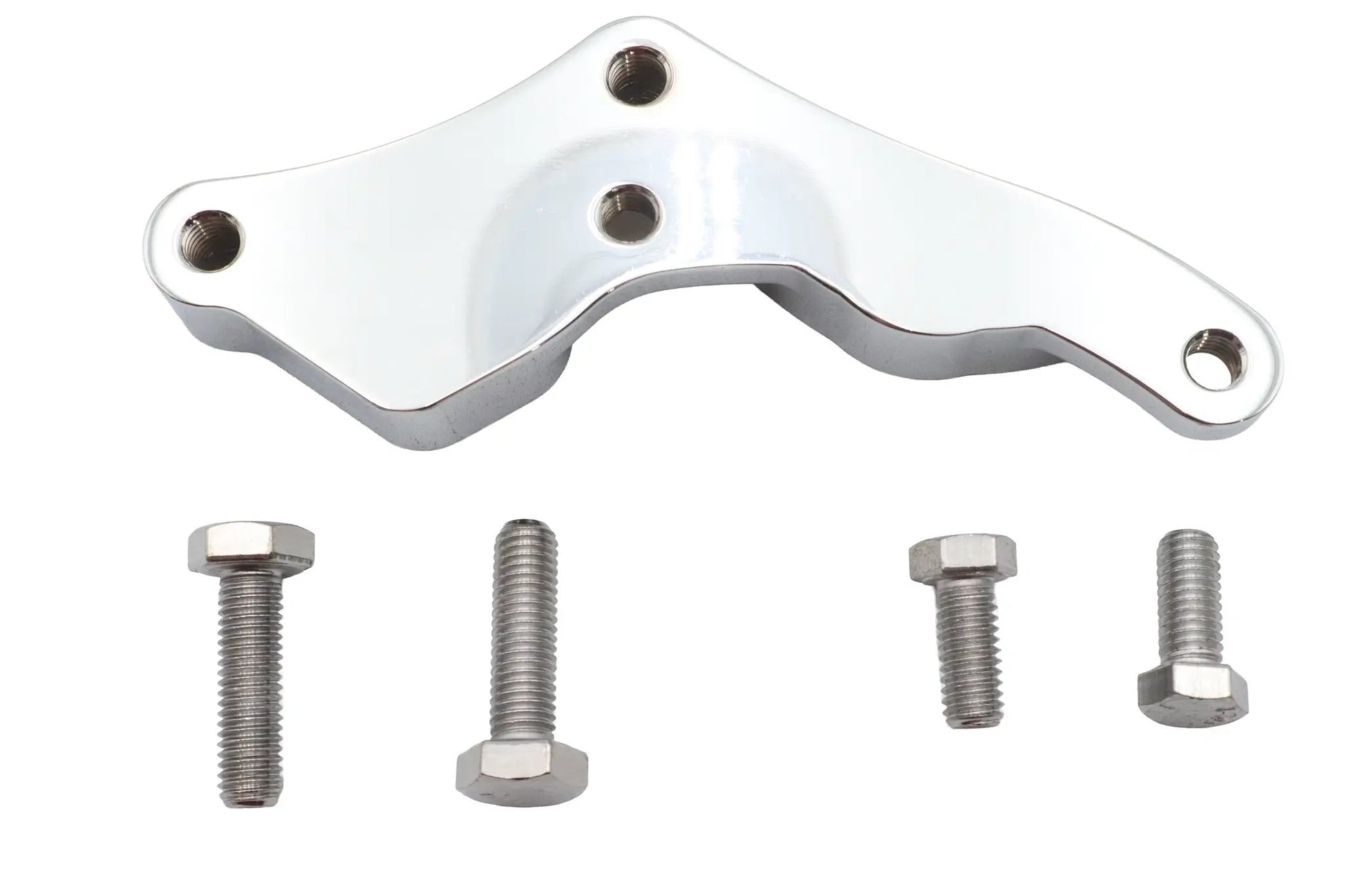 Ultima Front Caliper Bracket Left Side Chrome for Harley Davidson FXST with 11-1/2 inch Brake Discs by Ultima