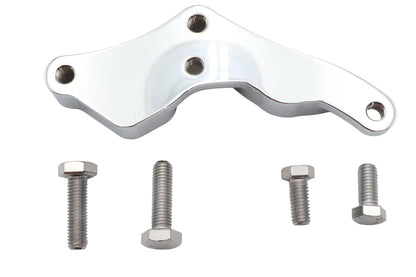 Ultima Front Caliper Bracket Left Side Chrome for Harley Davidson FXST with 11-1/2 inch Brake Discs by Ultima