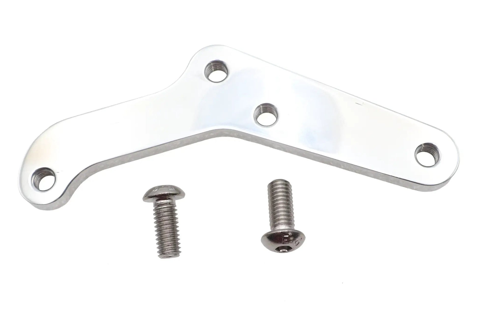 Ultima Front Brake Caliper Bracket Polished for Harley Davidson XL, FXD, FXST, FLST, FXR (Part #90-808) by Ultima