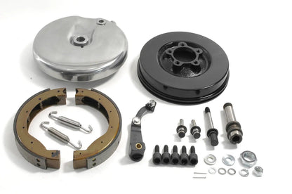 V-Twin Front Brake Backing Plate Kit Left Side for Harley Davidson FL 1949-1958 by V-Twin