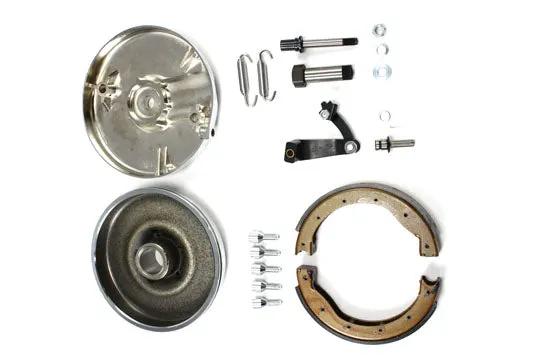 V-Twin Front Brake Backing Plate Kit Right Side Chrome for Harley Davidson FL (1969-1971) by V-Twin