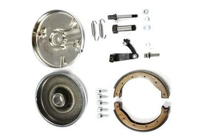 V-Twin Front Brake Backing Plate Kit Right Side Chrome for Harley Davidson FL (1969-1971) by V-Twin