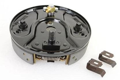 Motorshop Rear Hydraulic Brake Backing Plate Kit Black for Harley Davidson FL (1958-1962) by Motorshop