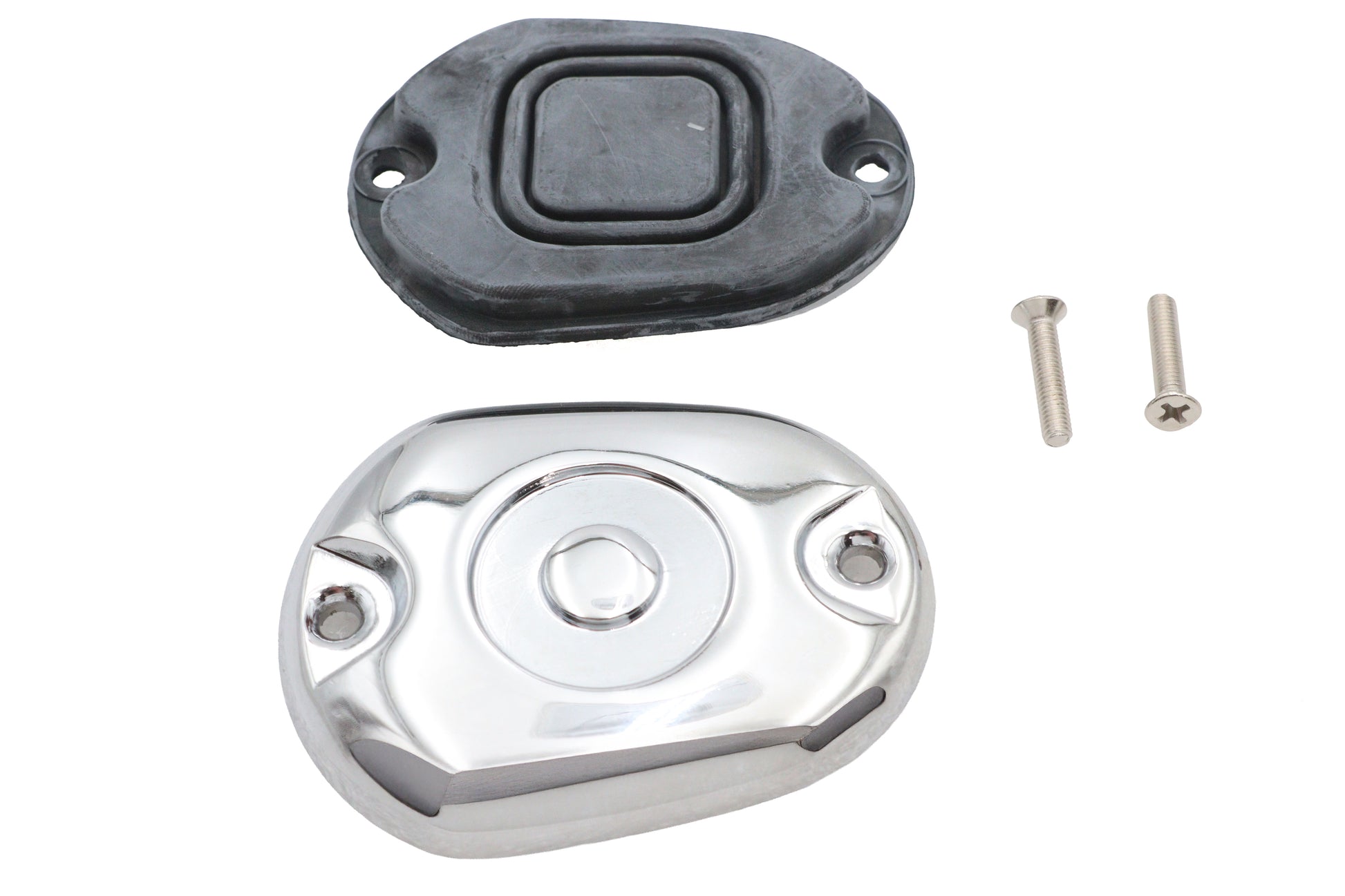 V-Twin Handlebar Master Cylinder Cover Chrome - OEM Part 42313-04 for Harley Davidson XL (2004-2006) by V-Twin