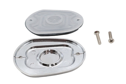 V-Twin Handlebar Master Cylinder Cover Chrome - OEM Part 42313-04 for Harley Davidson XL (2004-2006) by V-Twin