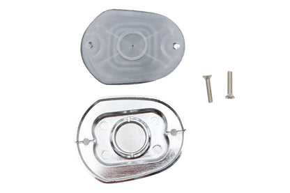 V-Twin Handlebar Master Cylinder Cover Chrome - OEM Part 42313-04 for Harley Davidson XL (2004-2006) by V-Twin