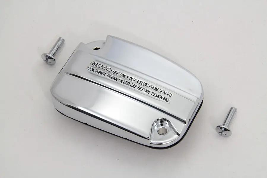 Edart Chrome Master Cylinder Cover Kit for Harley Davidson FLT (Part #77668) by Edart