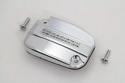 Edart Chrome Master Cylinder Cover Kit for Harley Davidson FLT (Part #77668) by Edart