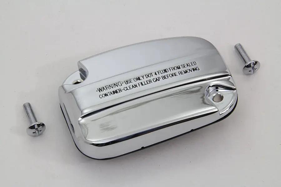 Edart Chrome Master Cylinder Cover Kit for Harley Davidson FLT (Part #77668) by Edart