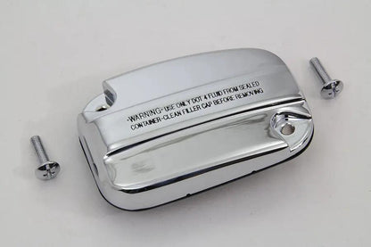 Edart Chrome Master Cylinder Cover Kit for Harley Davidson FLT (Part #77668) by Edart