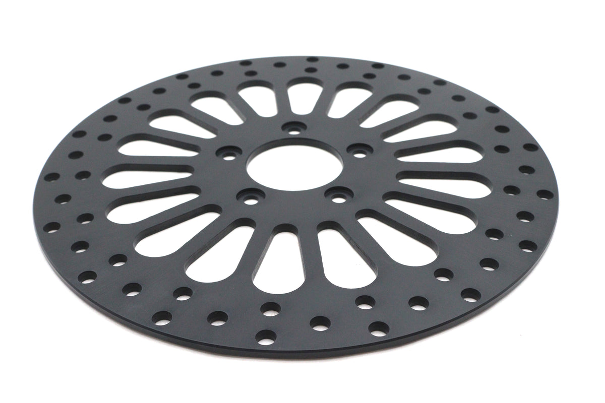 Ultima 96-637 11.8-Inch King Spoke Front Brake Disc, Black