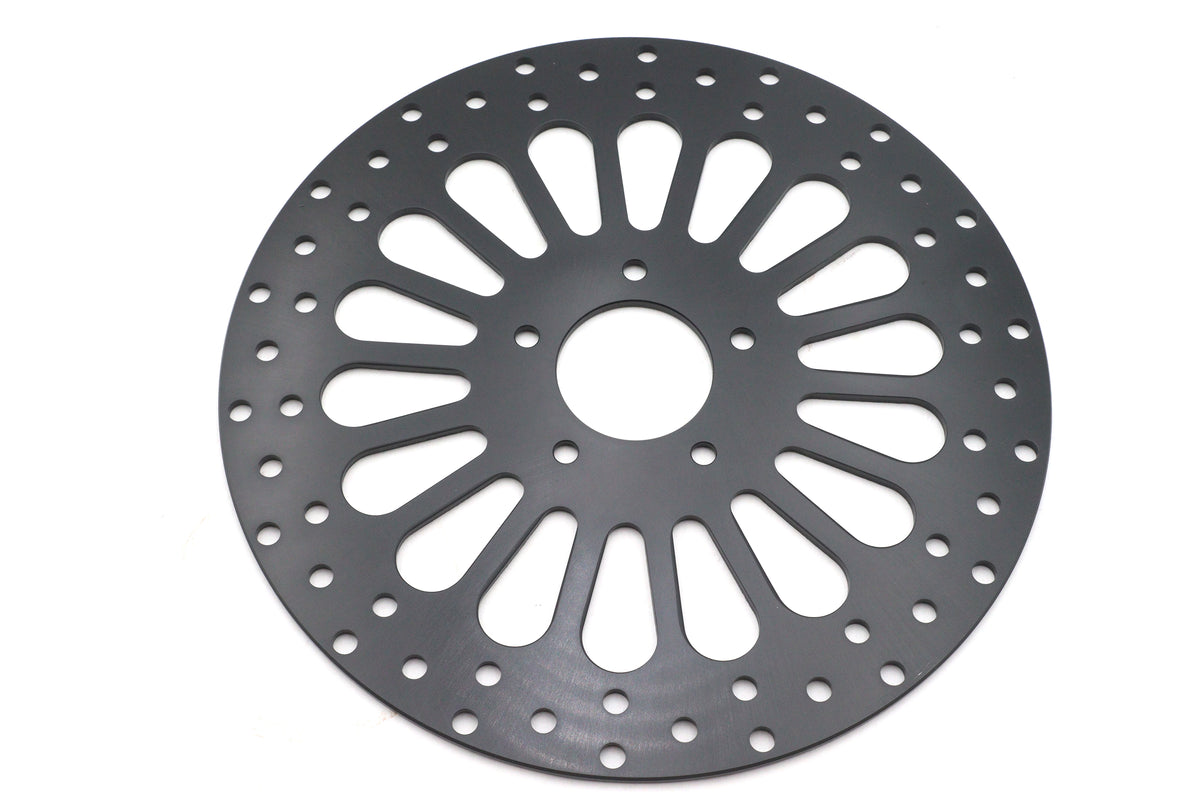Ultima 96-637 11.8-Inch King Spoke Front Brake Disc, Black