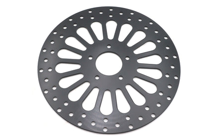 Ultima 96-637 11.8-Inch King Spoke Front Brake Disc, Black