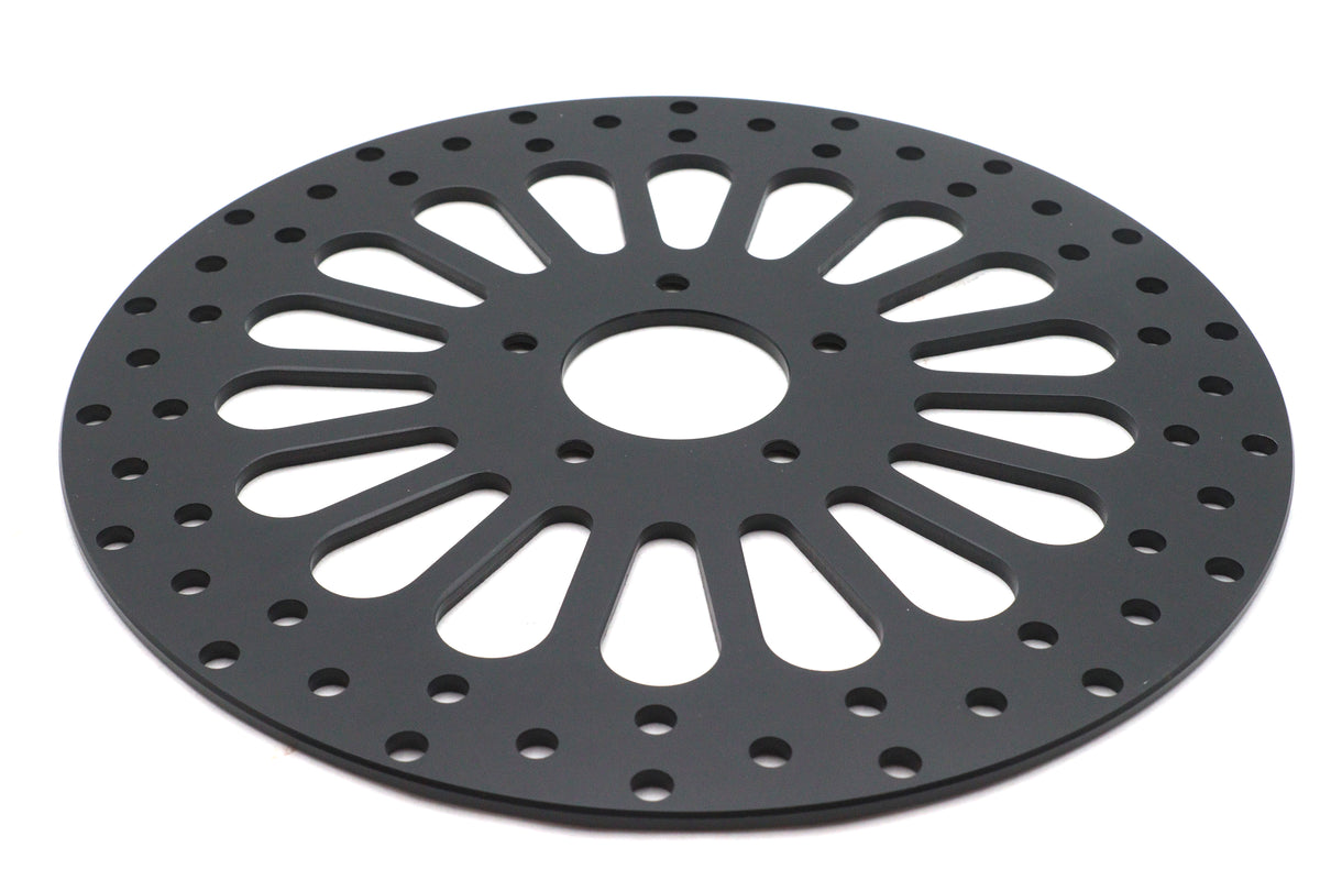Ultima 96-637 11.8-Inch King Spoke Front Brake Disc, Black