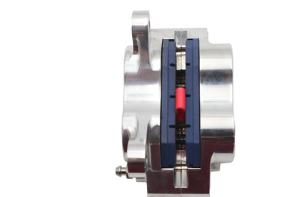 Ultima 4-Piston Polished Caliper Part #90-675 for High-Performance Brake Systems by Ultima