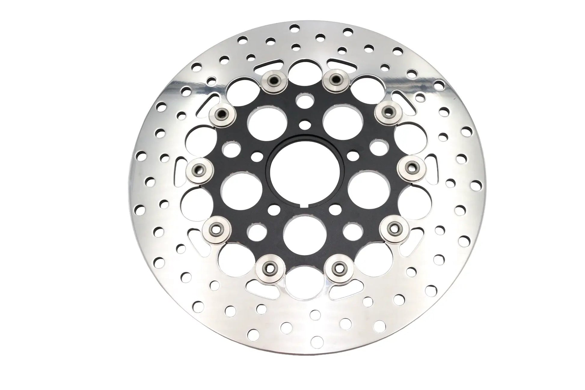 Ultima 11-1/2 inch Floating Rear Brake Disc for Harley Davidson</br>Model Compatibility: 2008 FXST, 2001 FLST, 1994 FXD & FXST, 1987 FXST, 1992 FLST, 1985 FXST, 1993 FXR, 2007 FXST, 1998 FLST by Ultima