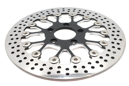 Ultima 11.8 Inch Front Brake Disc with Black Spoked Center for Harley Davidson by Ultima
