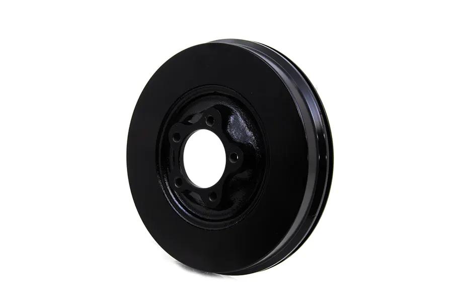 V-Twin Front Brake Drum Black for Harley Davidson FL Models - Part 19144B by V-Twin
