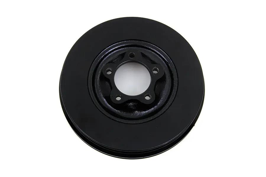 V-Twin Front Brake Drum Black for Harley Davidson FL Models - Part 19144B by V-Twin
