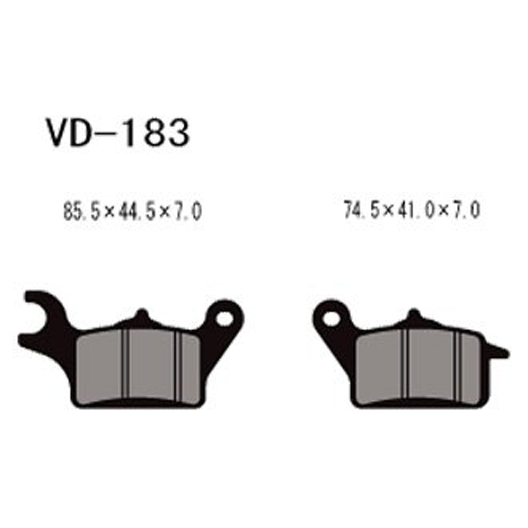 VESRAH VD-183 Brake Pads – Reliable Replacement for Enhanced Stopping Power