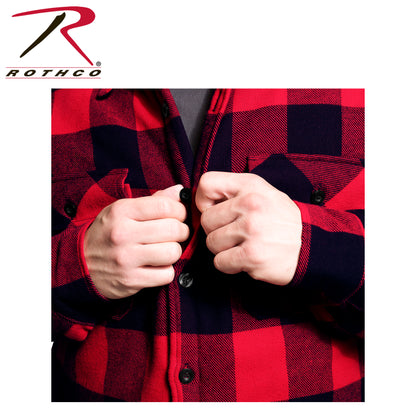 Rothco Buffalo Plaid Quilted Lined Jacket for Men - Size Medium