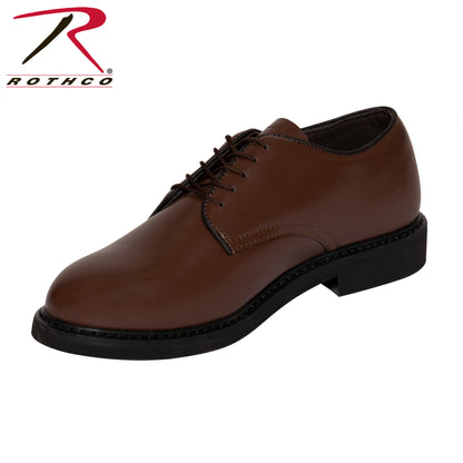 Rothco Brown Uniform Oxford - Size 5 | Professional Dress Shoes for Military & Uniformed Services