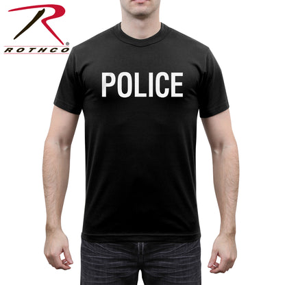 Rothco 2-Sided Police T-Shirt Size 2XL – Durable Breathable Law Enforcement Uniform Shirt