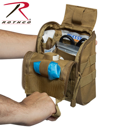 Rothco Fast Action MOLLE Medical Pouch Coyote Brown Part 20757 – Tactical First Responder Medical Storage Solution