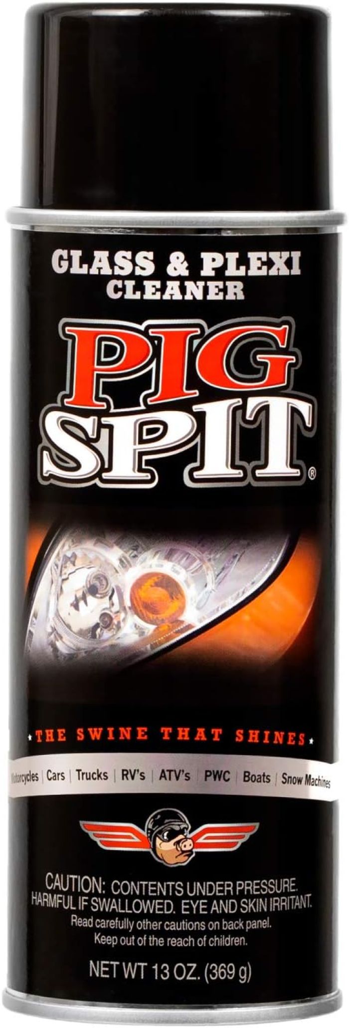 Pig Spit Glass & Plexi Cleaner 13 oz - Effective Glass and Acrylic Surface Cleaner by Pig Spit
