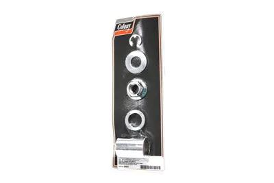 Colony Rear Axle and Nut Spacer Kit Smooth Style Chrome for Harley Davidson FXD 2006-2007 by Colony