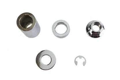 Colony Rear Axle and Nut Spacer Kit Smooth Style Chrome for Harley Davidson FXD 2006-2007 by Colony