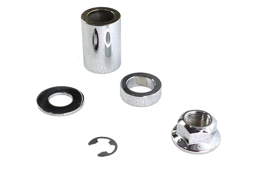 Colony Rear Axle and Nut Spacer Kit Smooth Style Chrome for Harley Davidson FXD 2006-2007 by Colony