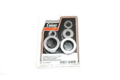 Colony Chrome Front Axle Spacer Kit for Harley Davidson FXDWG 2006-2007 by Colony