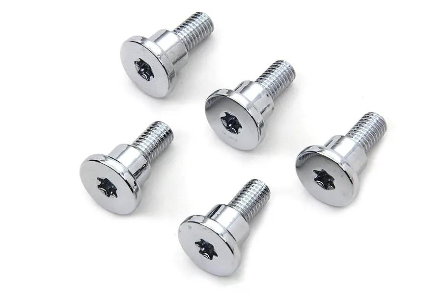 Colony Chrome Front Brake Disc Bolt Set for Harley Davidson FXD (2006-2015) by Colony