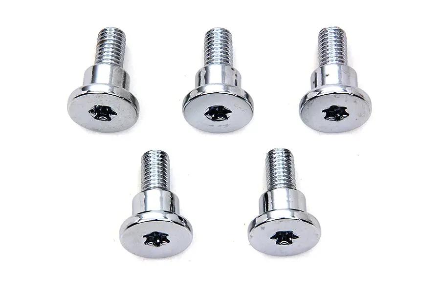 Colony Chrome Front Brake Disc Bolt Set for Harley Davidson FXD (2006-2015) by Colony