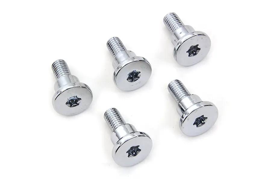 Colony Chrome Front Brake Disc Bolt Set for Harley Davidson FXD (2006-2015) by Colony
