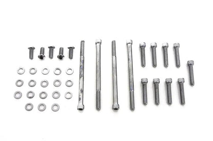 V-Twin Primary Cover Mount Kit Chrome for Harley Davidson FXD Models (2006-2015) by V-Twin