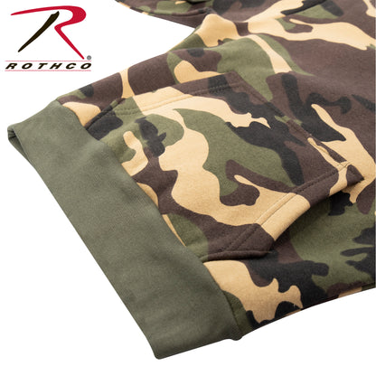 Rothco Kids Camo Pullover Hooded Sweatshirt Size L – Durable Cotton-Polyester Blend with Warm Fleece Lining