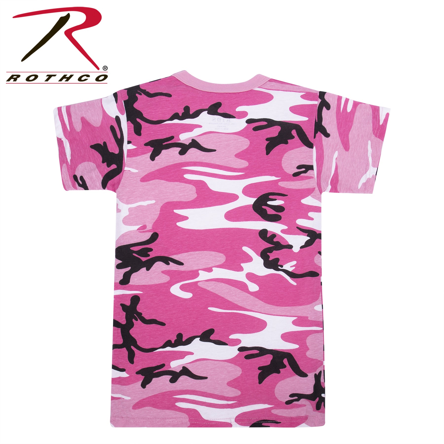 Rothco Kids Pink Camo T-Shirt Size XS - Durable Camouflage Short Sleeve Tee for Young Adventurers