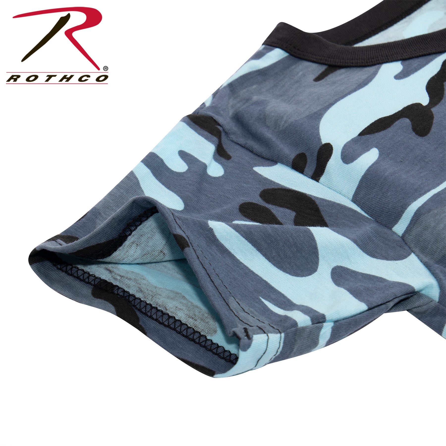 Rothco Kids Camo T-Shirt Sky Blue Camo Size XS – Durable and Comfortable Outdoor Apparel for Young Explorers