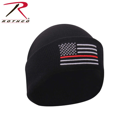 Rothco Deluxe Thin Red Line Watch Cap - Support Firefighters and First Responders
