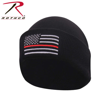 Rothco Deluxe Thin Red Line Watch Cap - Support Firefighters and First Responders
