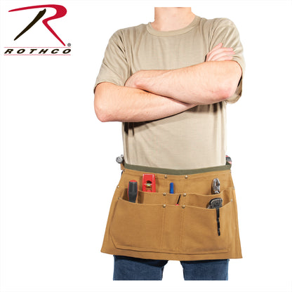 Rothco Canvas Waist Work Apron Coyote Brown Part Number 42025