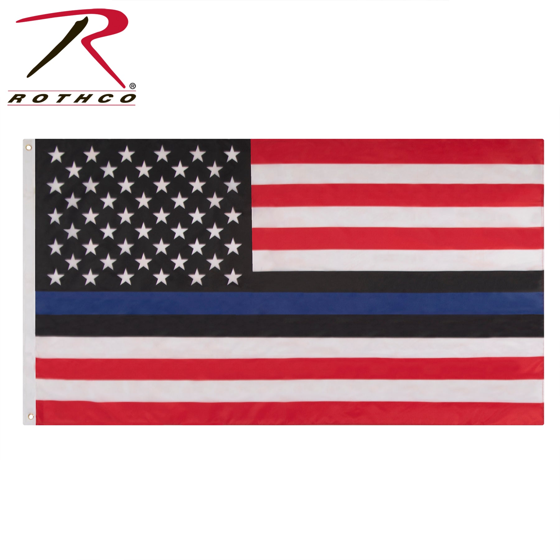 Rothco Red, White, and Blue Thin Blue Line US Flag - 3' x 5'