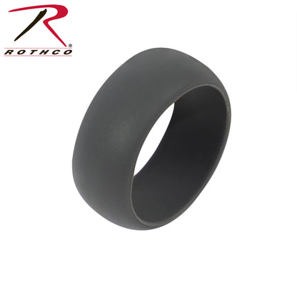 Rothco Silicone Ring in Grey, Size 8 – Durable Medical-Grade Tactical Wedding Band