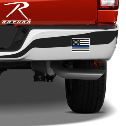 Rothco Transparent Thin Blue Line Flag Decal Size S – Support Law Enforcement with Vinyl Sticker