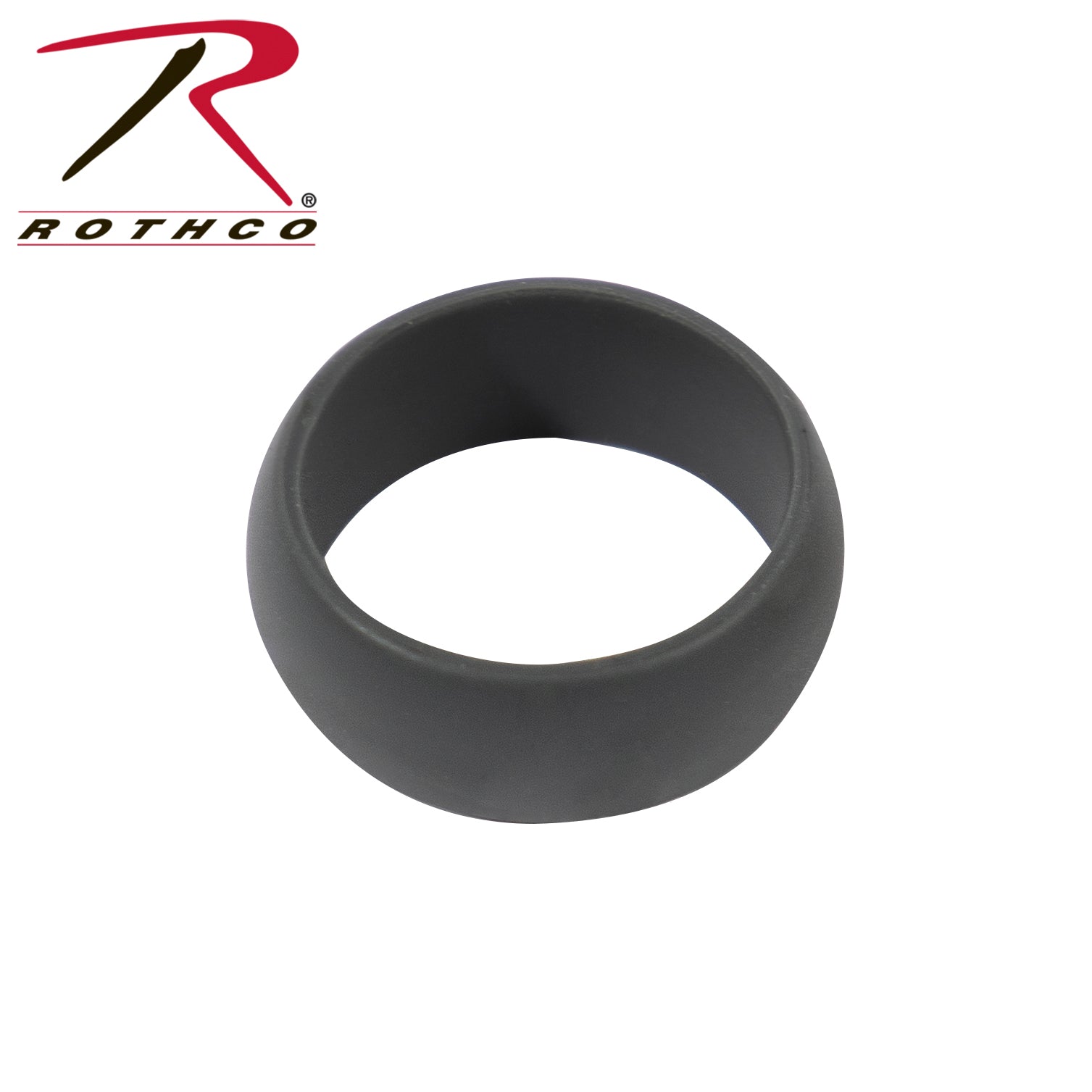 Rothco Silicone Ring Grey, Size 9 – Durable and Comfortable Tactical Wedding Band