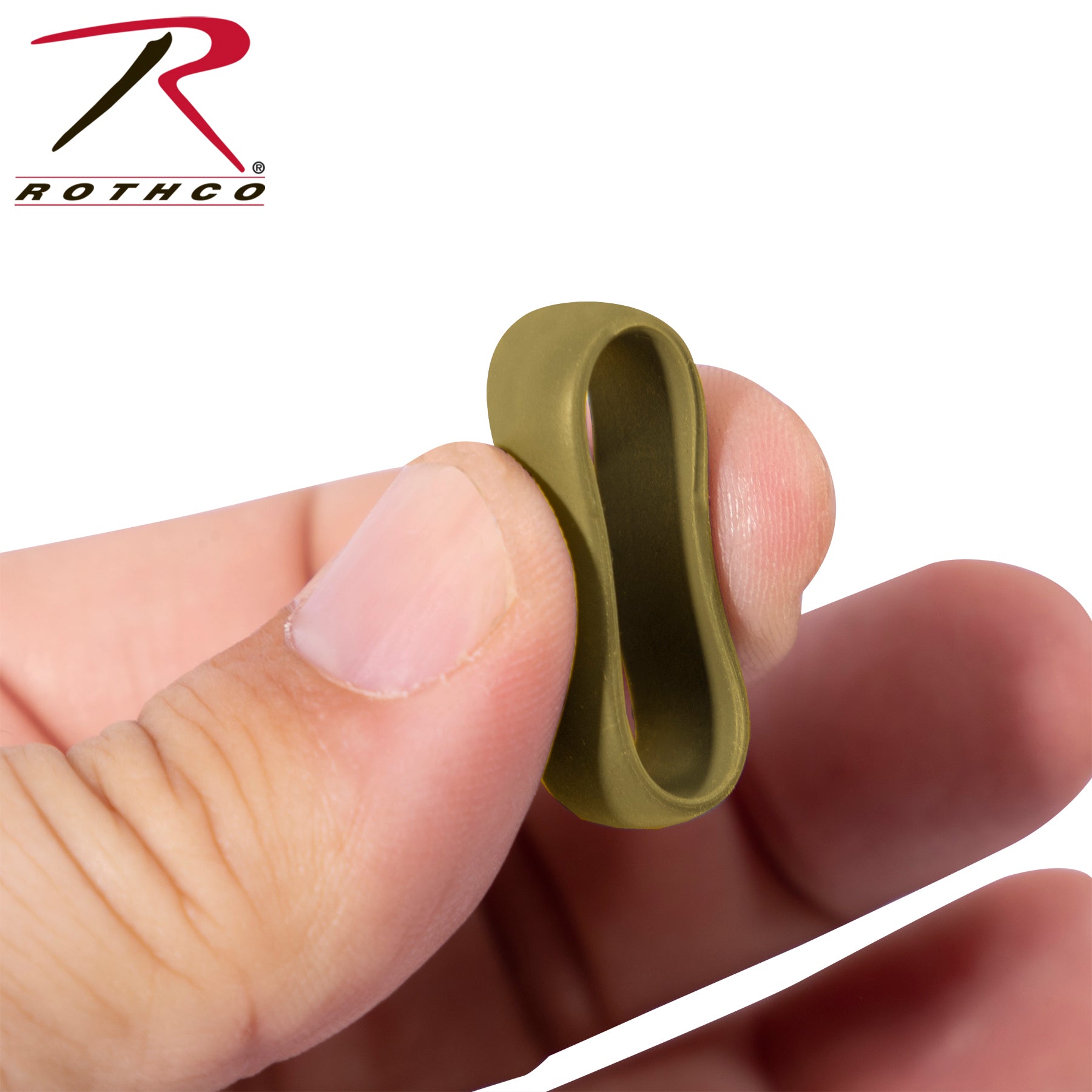 Rothco Silicone Ring Coyote Brown - Size 8, Non-Conductive Tactical Wedding Band