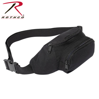 Rothco Canvas Crossbody Fanny Pack - Black, Part Number 54321